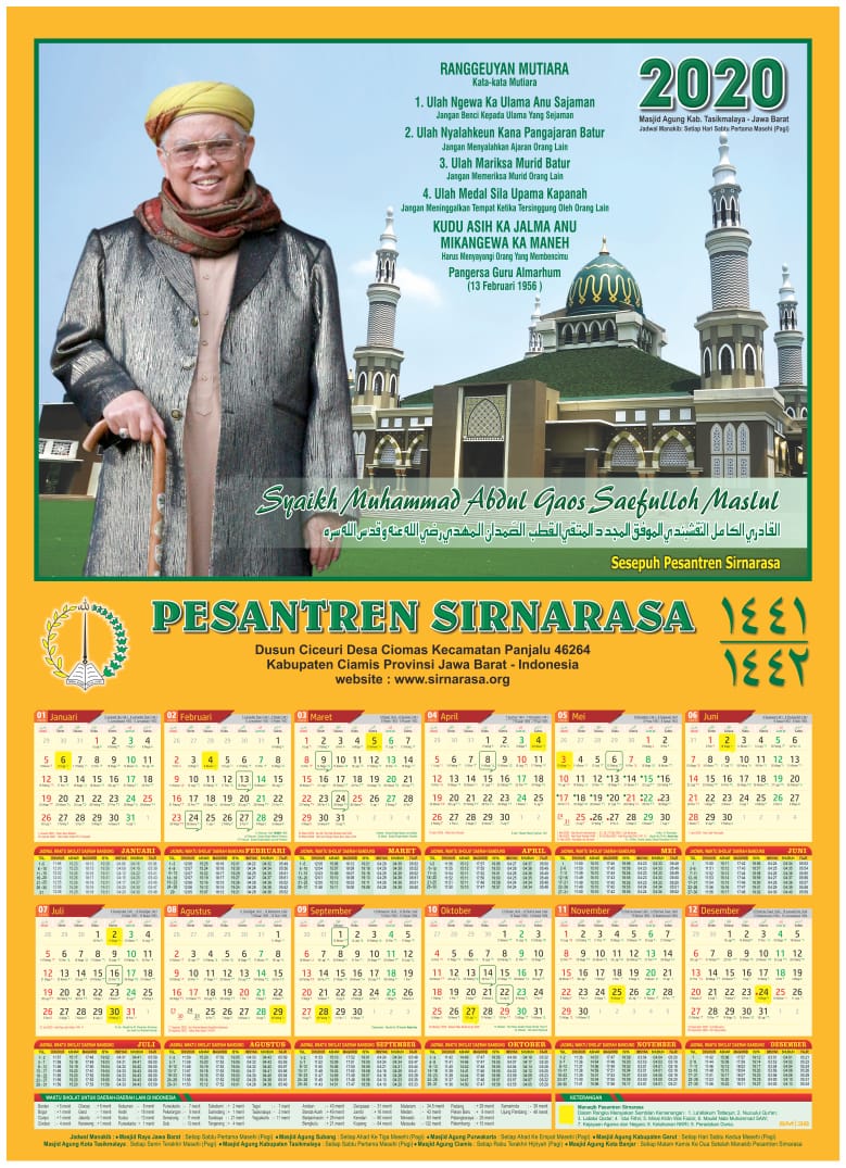 Kalender Pesantren Sirnarasa